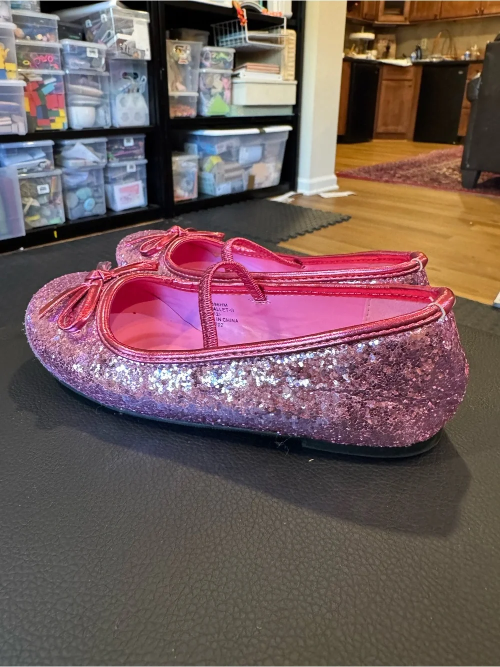 Pink glitter Mary Jane sz 11/12